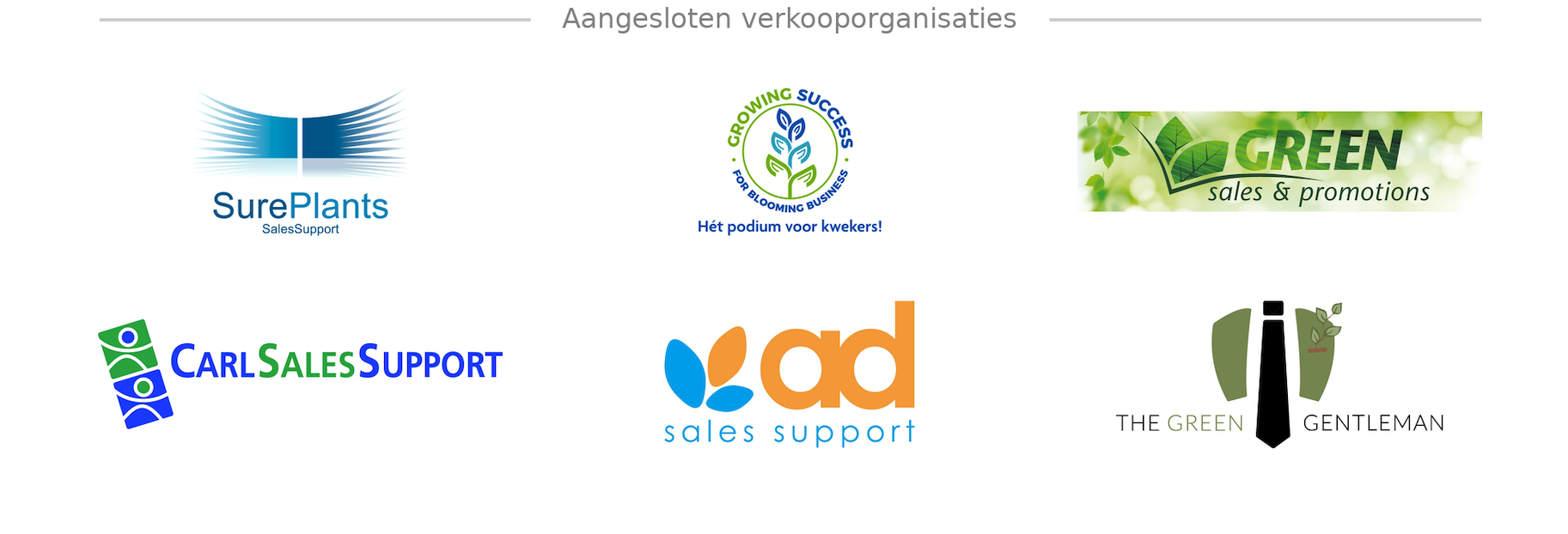 Aangesloten verkooporganisaties